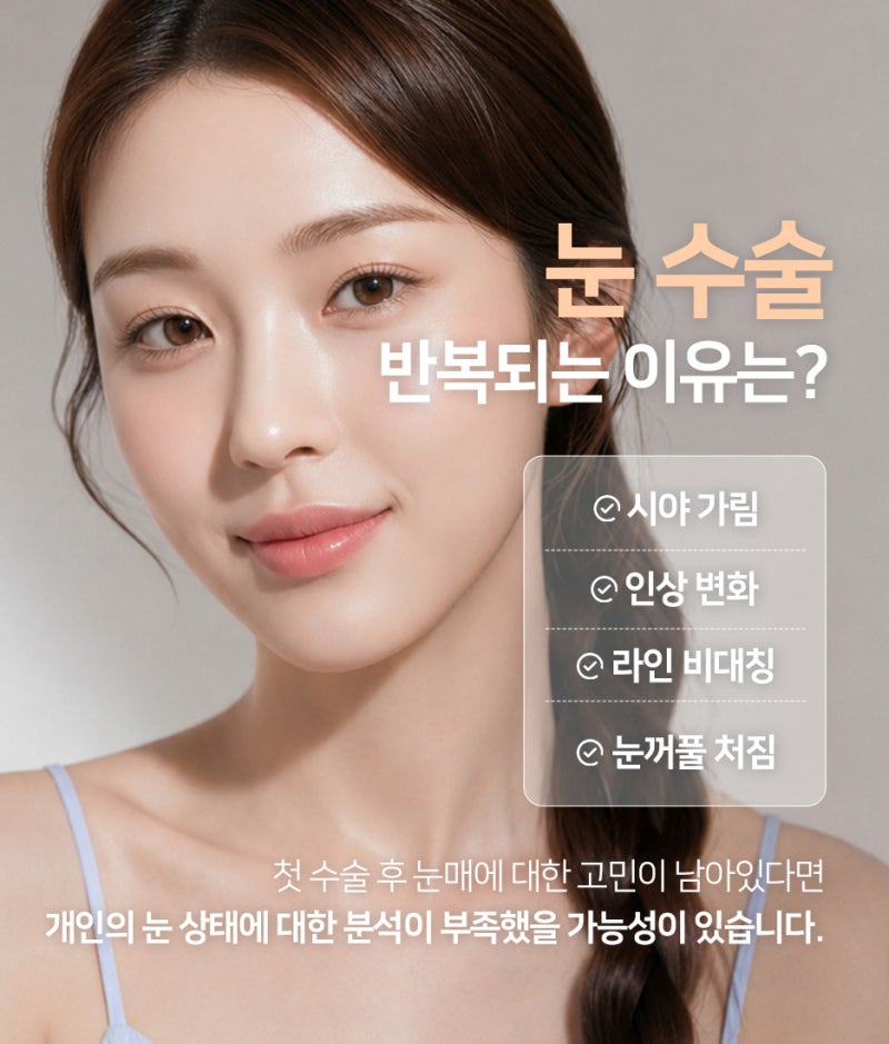 쌍수절개재수술 (매몰) 다시 할 때 눈재수술병원 체크 사항 3가지 사진 2